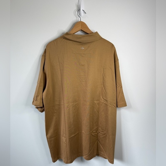 Antigua Pima Cotton Brown Short Sleeve Polo Shirt (XXL) - Picture 3 of 8